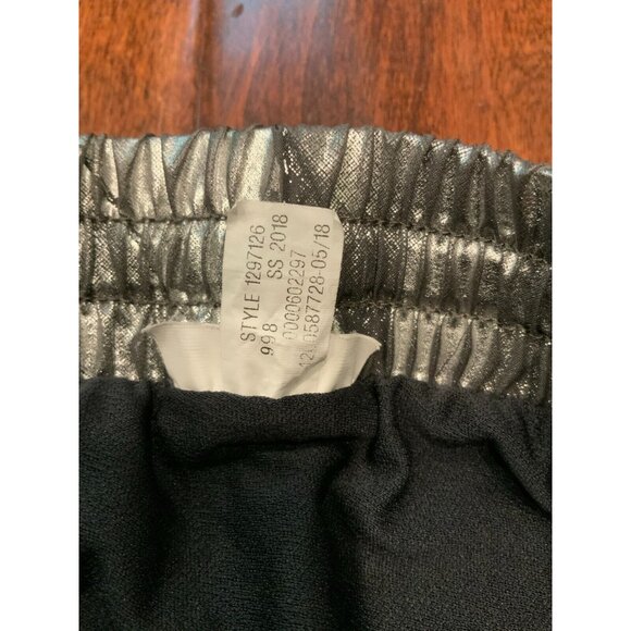 Under Armour Green & Silver Metallic Athletic Running Shorts, Size Medium - Picture 4 of 7